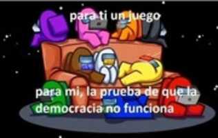 Free download Among Us Democracia [ Meme ] free photo or picture to be edited with GIMP online image editor